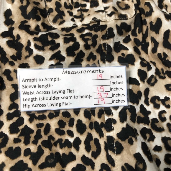 Chico’s Sleeveless Leopard Print Tie Waist Dress Size 1 (M/8) - Picture 8 of 8